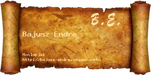 Bajusz Endre névjegykártya